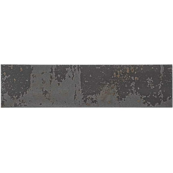 Serenite Xeila Black 4-in. x 16-in. Vintage Subway Glossy Porcelain Wall Tile