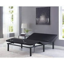 Serenity Deep Sleep Enabling 15" Height Adjustable Bed Frame Full, Head & Foot Incline Adjustable Bed Base, Smart Bed, Adjustable Bed Frame with Remote, Anti-Snore, Zero Gravity Bed, Black