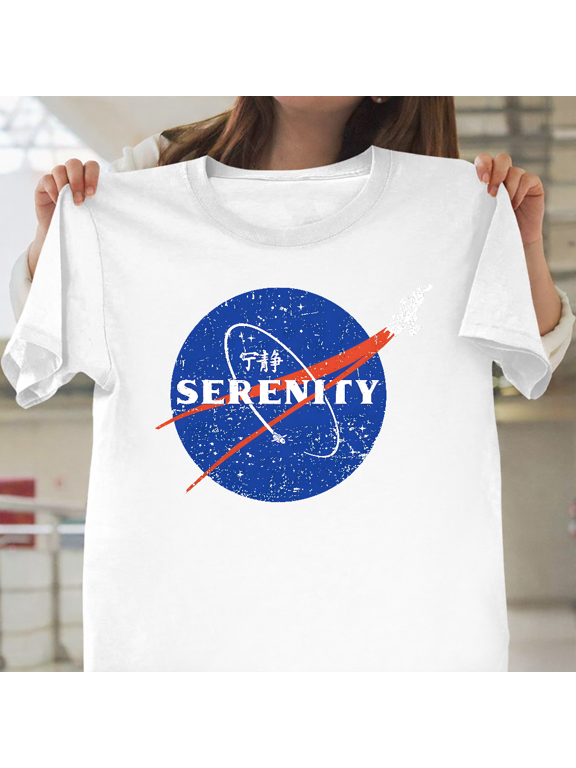 Serenity Firefly Spaceship SciFi Western Browncoats Crew Unisex T-Shirt, up to size 3XL.