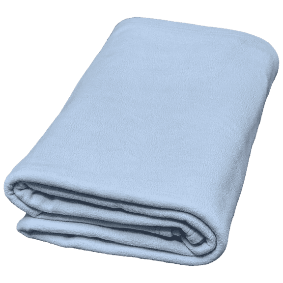 Serenity Fleece Blanket / Bed, Sofa, Couch Throw Full Size - 100% Spun Polyester 320 GSM - Anti-Pill - Super Soft, Warm & Cozy 80 Inch x 90 Inch - Blue