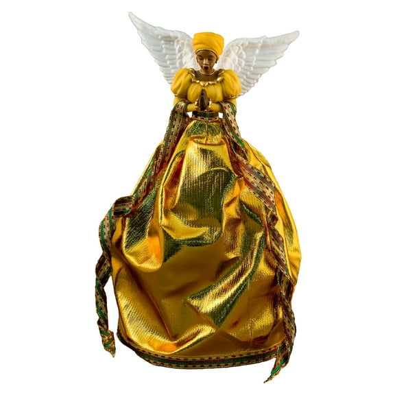 Serenity (Gold): African American Christmas Tree Topper