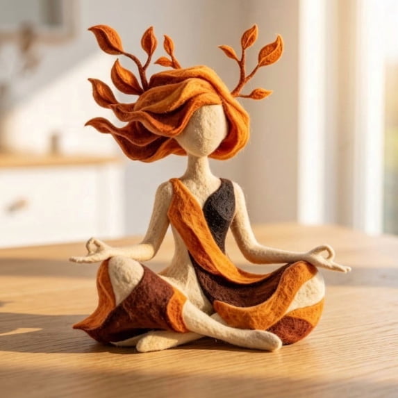 Serenity Growth | Inner Harmony Sculptural Figurine, Inner Peace Rise | Abstract Growth Sculpture for Meditation Yoga Decor (1 Pc)