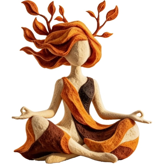 Serenity Growth Inner Harmony Sculptural Figurine, Serenity Growth Abstract Meditation Figurine, Hand Painted Resin Artistic Sculpture, Modern Home Decor Accent for Desk