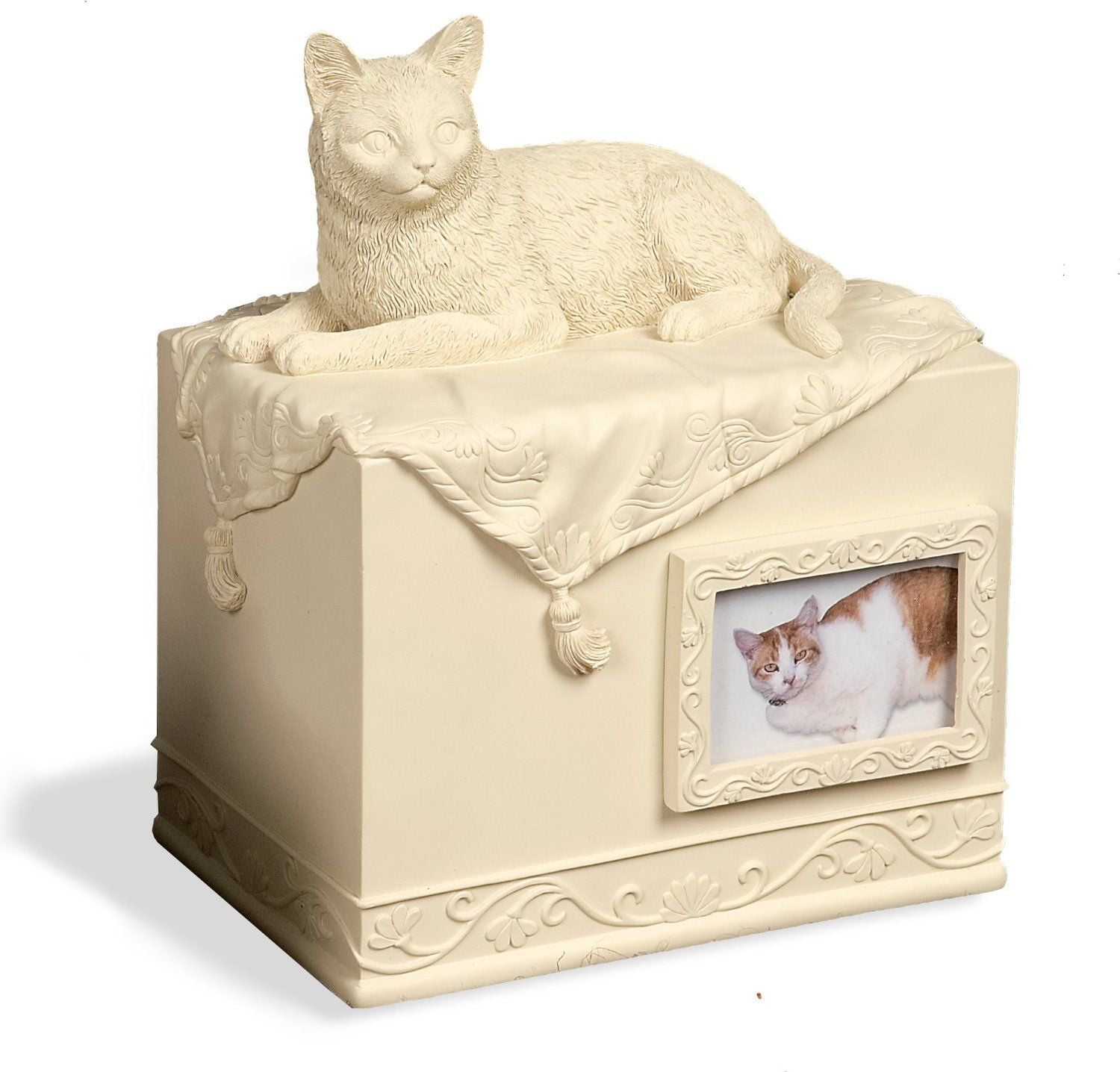 Serenity Heart BELOVED COMPANION PET URN, Cat, 6" Tall, by AngelStar 49504