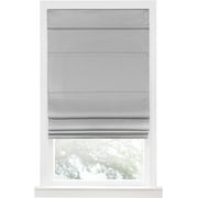 Serenity Home Cordless Roman Shade for Windows - Roman Blackout Window Shades Fabric Blackout for Enhanced Privacy Grey, 29x64