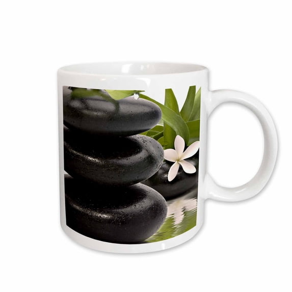 3drose, Serenity in Stacked Stones, 15oz Mug