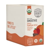 Serenity Kids Dairy-Free Smoothie + Collagen, All Ages 6+ Months, Pumpkin Spice, 6 Pouches, 3.5 oz 99 g Each