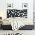 thumbnail image 1 of Serenity King Velvet Bed with Silver Metal Frame in Gray Color, 1 of 2
