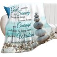 thumbnail image 1 of Serenity Prayer Blanket Plush Cozy Christian Religious Throw Blanket Gifts for Girls Boys Women Men Fleece Fuzzy Bible Verse Blankets for Bed 50"X40", 1 of 6