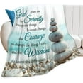 thumbnail image 1 of Serenity Prayer Blanket Plush Cozy Christian Religious Throw Blanket Gifts for Girls Boys Women Men Fleece Fuzzy Bible Verse Blankets for Bed 60"X50", 1 of 5