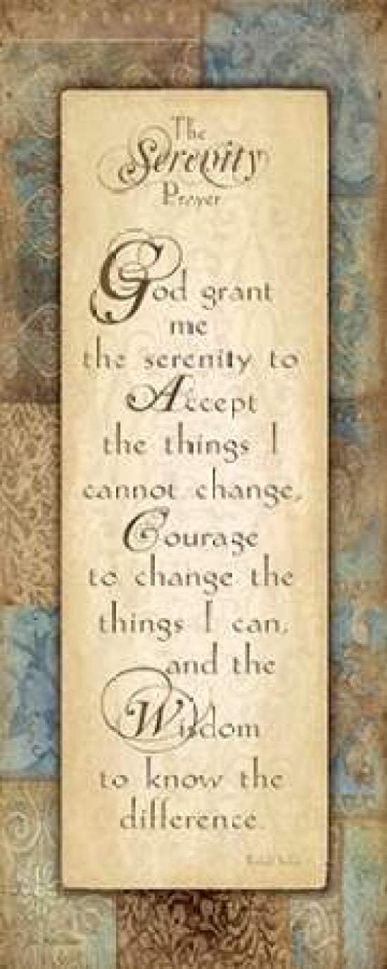 Serenity Prayer Canvas Art - Jo Moulton (10 x 20)