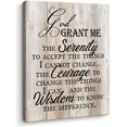 thumbnail image 1 of Serenity Prayer Canvas Wall Art, God Grant Me the Serenity Inspirational Wall Art Farmhouse Wall Decor for Bedroom Scripture Pray Room, 1 of 6