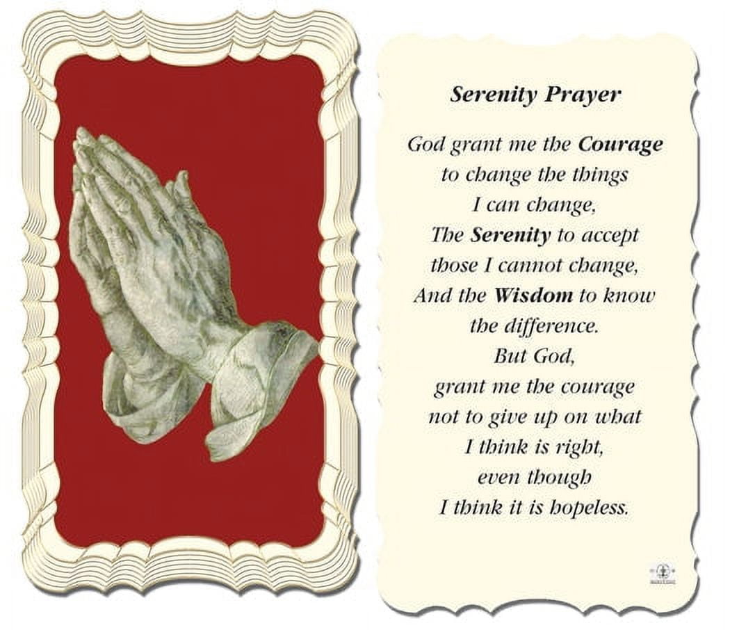Serenity Prayer Cards - Pack Of Two, Beautiful Verse Cards For Inspiration & Comfort 5 thumbnail image