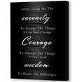 thumbnail image 1 of Serenity Prayer Sign Canvas Print Christian Wall Art ,God Grant Me The Serenity Canvas Wall Art ,Vintage Farmhouse Scripture Wall Art Design, Men,11.5x15 Inch(black), 1 of 6