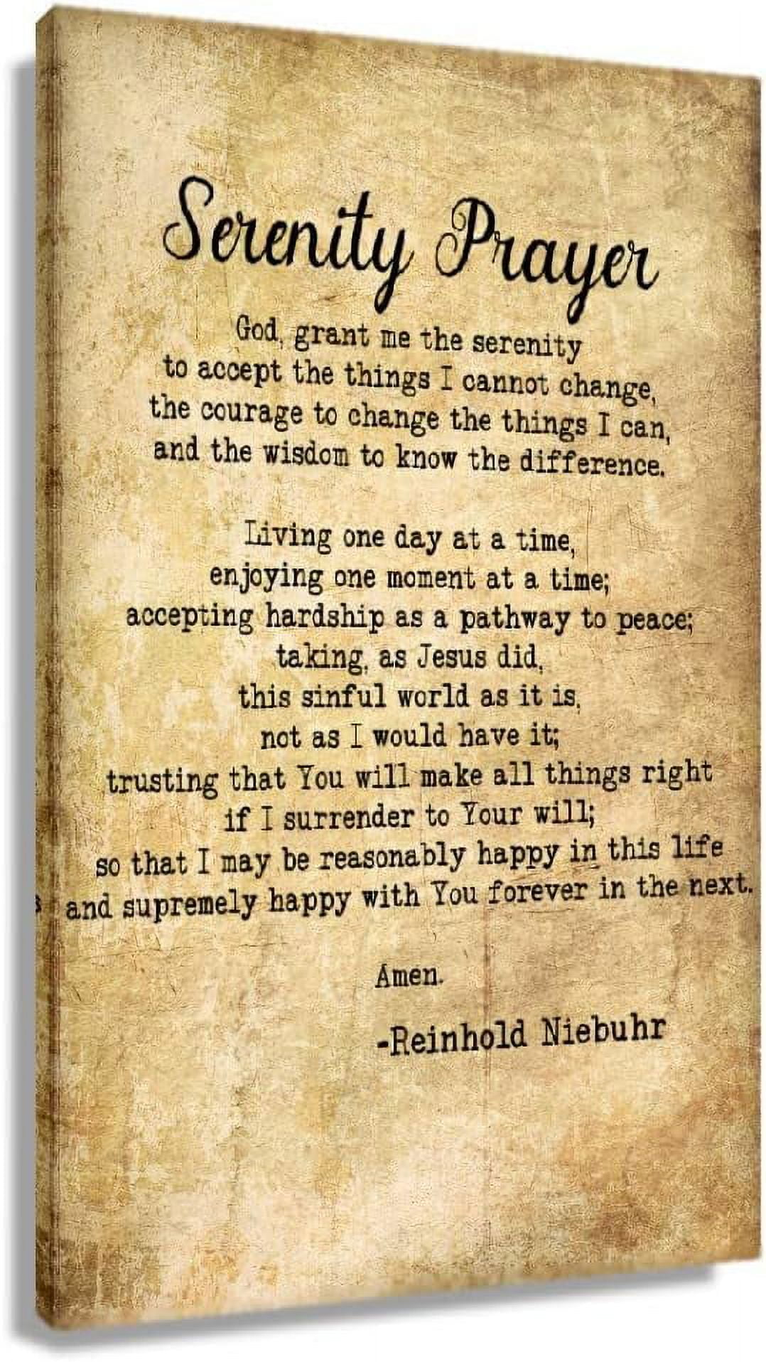 serenity-prayer-wall-art-vintage-poster-framed-canvas-quotes-wall-decor