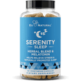 thumbnail image 1 of Serenity Sleep Natural Sleep Aid – Potent Blend of Magnesium, Valerian Root and Melatonin – Natural Sleep Aid – Non-Habit-Forming Way to Relax and Get a Good Night’s Sleep – 60 Vegan Soft Caps, 1 of 8