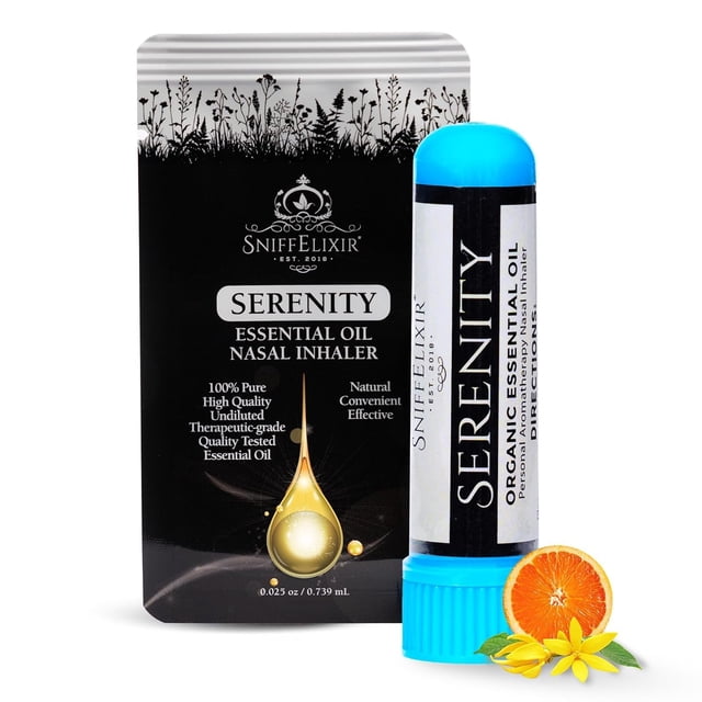 Sultio Inhaler Serenity Stress Relief Aromatherapy Nasal Stick Vapor Inhaler for Calm ...