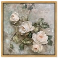thumbnail image 1 of Serenity on Worn Surface Canvas Farmhouse Floral Art by Art Remedy, Gold Frame, 24" x 24", 1 of 7