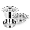 thumbnail image 1 of Serenk Modernist 5 Piece Stainless Steel Pots and Pan Set, 1 of 2