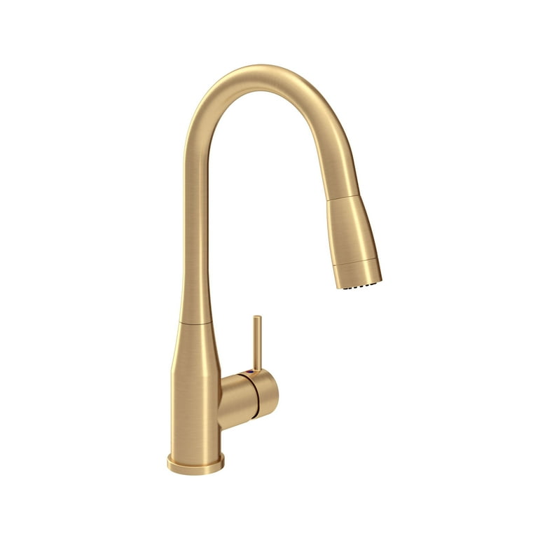 Sereno Single-Handle Pull-Down Sprayer Kitchen Faucet in Brushed Gold Sereno Single-Handle Pull-Down Sprayer Kitchen Faucet in Brushed Gold