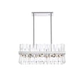 thumbnail image 1 of Serephina 30 inch crystal rectangle chandelier light in chrome, 1 of 9