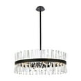 thumbnail image 1 of Serephina 32 inch crystal round chandelier light in black, 1 of 9