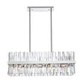 thumbnail image 1 of Serephina 36 inch crystal rectangle chandelier light in chrome, 1 of 9