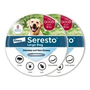 Seresto Flea & Tick Collar For Dogs Over 18 lbs., Vet-Recommended, 8 Month Protection 2pk