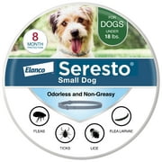 Seresto Vet-Recommended 8-Month Flea & Tick Prevention Collar for Small Dogs under 18 lbs