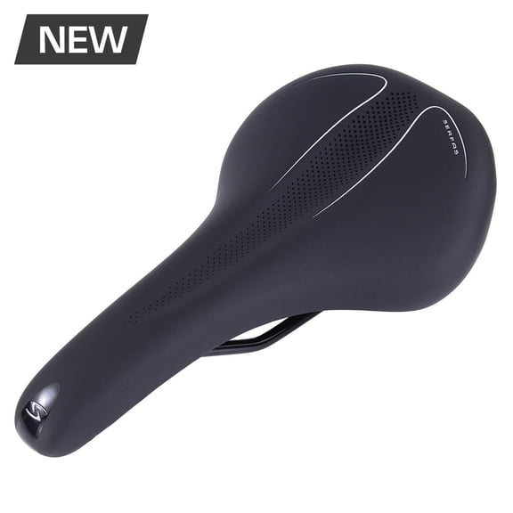 Serfas Spartan-3 Performance Series Chromoly Bicycle Saddle - SPR-3 - Black / 145mm Width