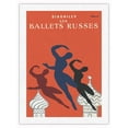 thumbnail image 1 of Serge Diaghilev’s The Ballets Russes - Vintage Dance Poster by Bernard Villemot c.1979 - Japanese Unryu Rice Paper Art Print (Unframed) 12 x 16 in, 1 of 4