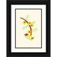 thumbnail image 1 of Serge Gladky 11x14 Black Ornate Wood Framed Double Matted Museum Art Print Titled: Flowers, Text and Twenty-Six Collar Plates Pl 10 (1929), 1 of 5