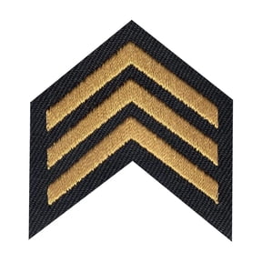 Sergeant Iron On Embroidered Patch