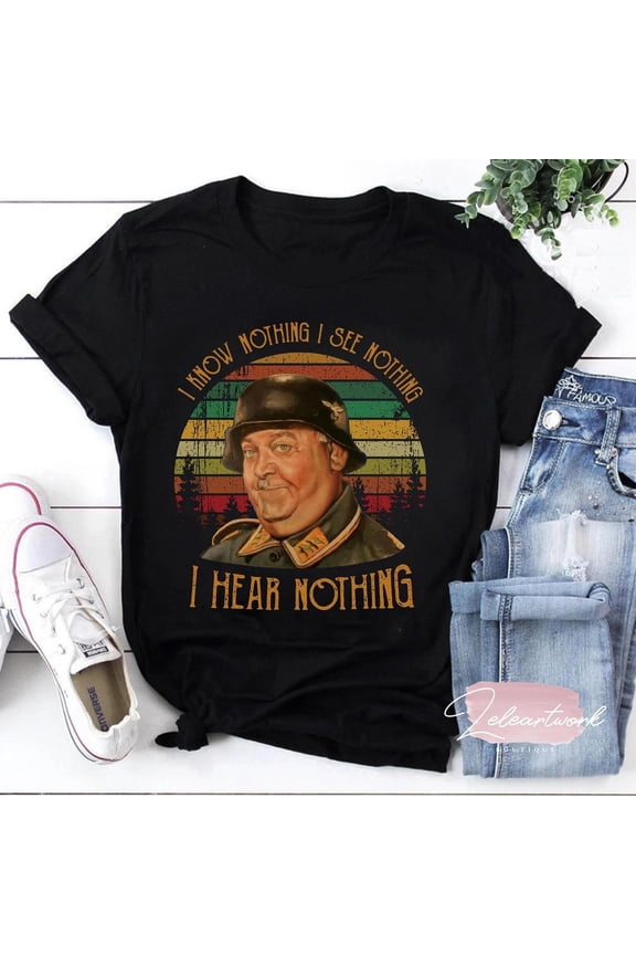 Sergeant Schultz I Know Nothing I See Nothing Vintage Classic T-Shirt, Sergeant Schultz