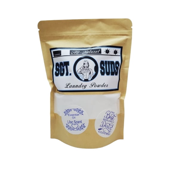 Sergeant Suds Laundry Powder, All-Natural, Lilac, 40 Loads