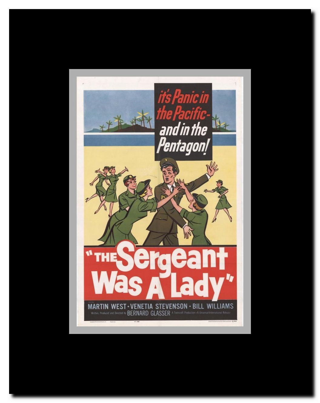 Sergeant Was a Lady Framed Movie Poster