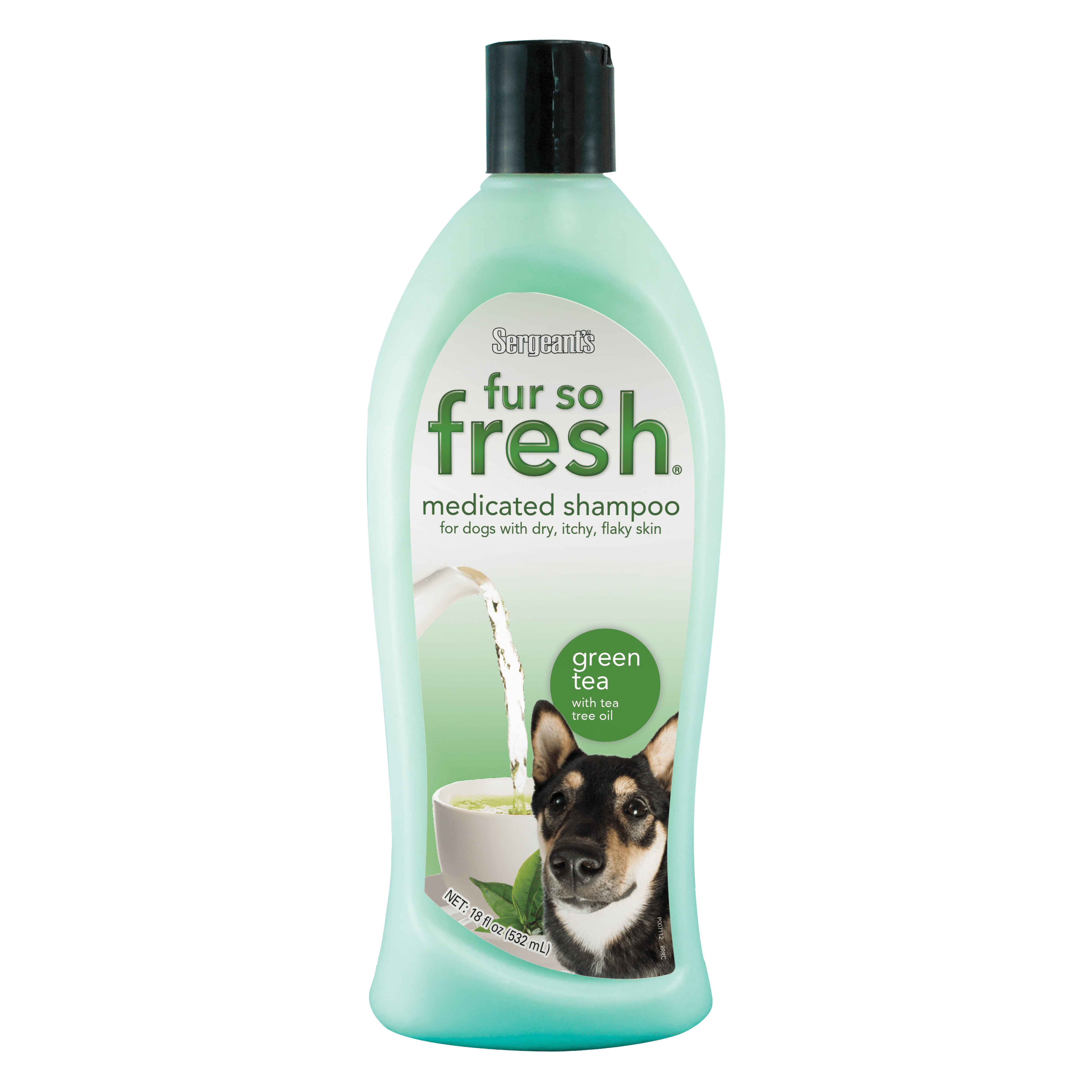 Sergeant's Fur-so-Fresh Medicated Shampoo Dog, Green Tea with Tea Tree Oil, 18 oz