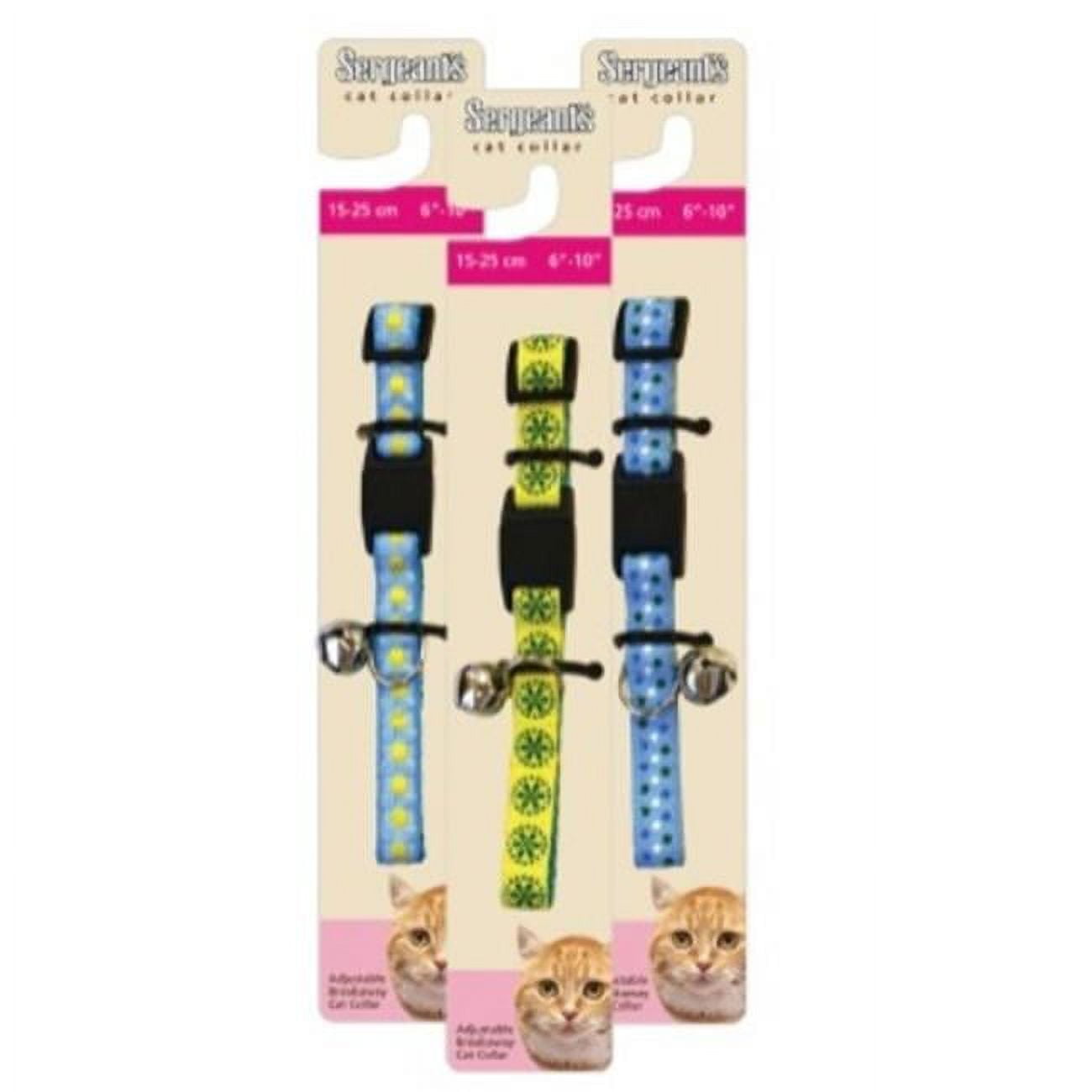 Sergeants 1989499 0375 in. Nylon Cat Collar Rib Pattern-A - Size 6-10 in. - Case of 36