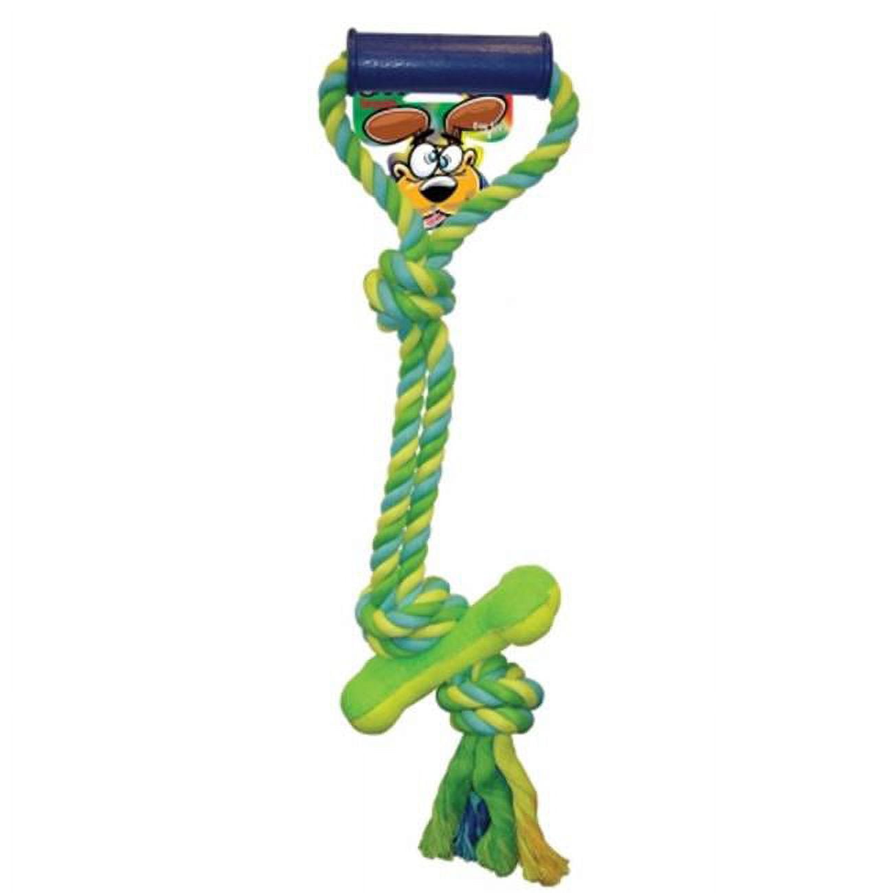 Sergeants Pet Care Products Crazy Paws Rope Tug With Tennis Bone 49807