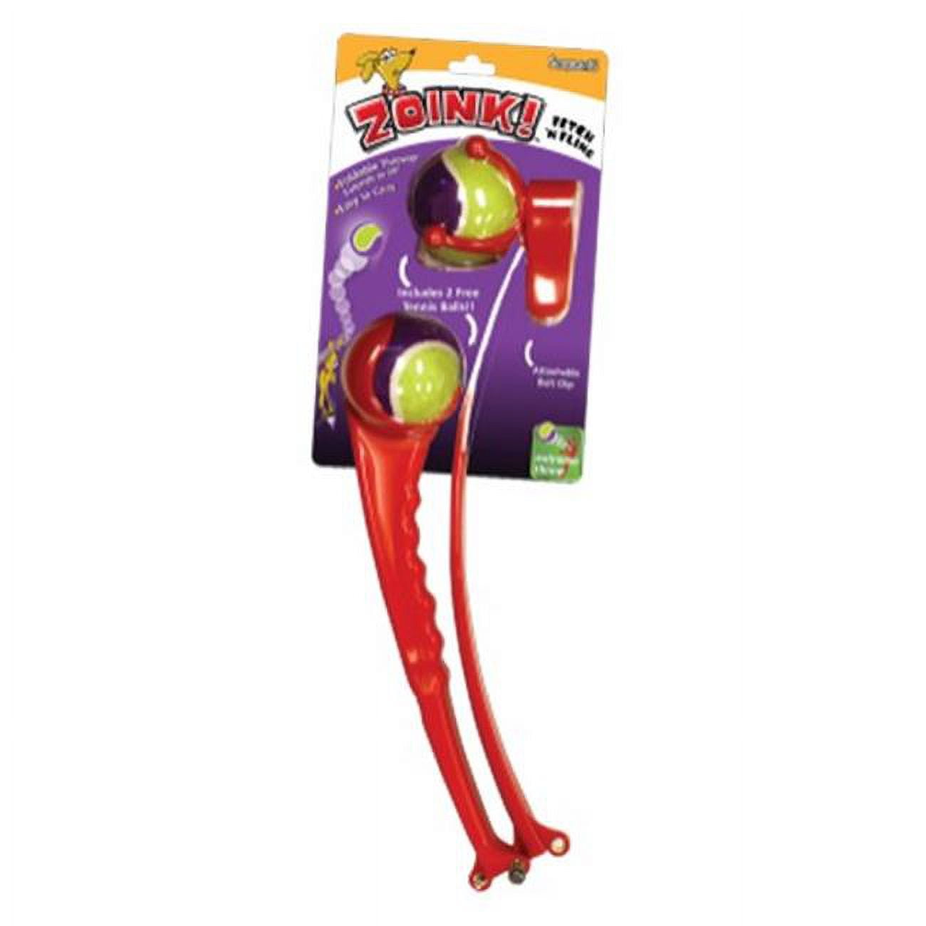 Sergeants Zoink Fetch n Fling Dog Ball Thrower with 2 Balls Case of 6