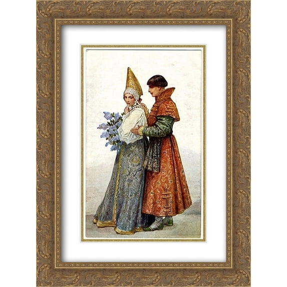Sergey Solomko 2x Matted 20x24 Gold Ornate Framed Art Print 'Blarney'