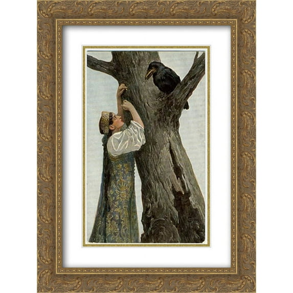 Sergey Solomko 2x Matted 20x24 Gold Ornate Framed Art Print 'Conversation'