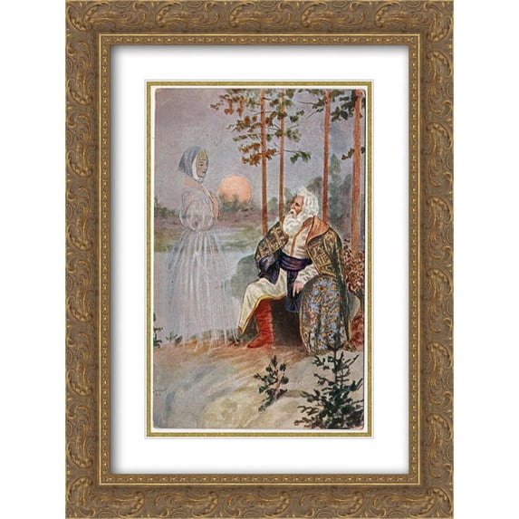 Sergey Solomko 2x Matted 20x24 Gold Ornate Framed Art Print 'Memory'