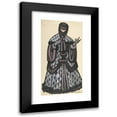 thumbnail image 1 of Sergey Yurievich Sudeikin 11x18 Black Modern Framed Museum Art Print Titled - Masked Woman, 1 of 5