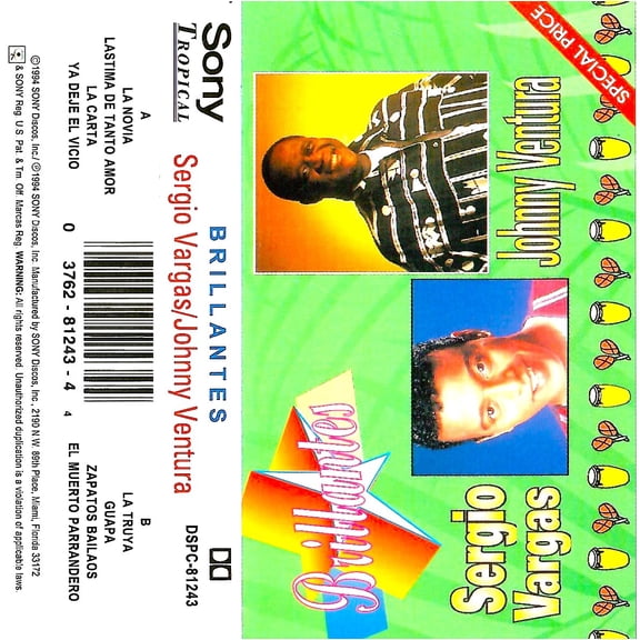 Sergio Vargas/Johnny Ventura - Brillantes (Cassette)