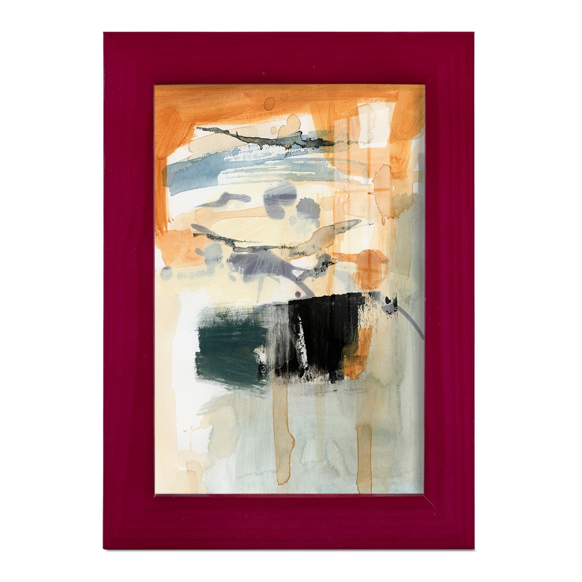 Seria I - Framed Print w/glass - Cherry Red