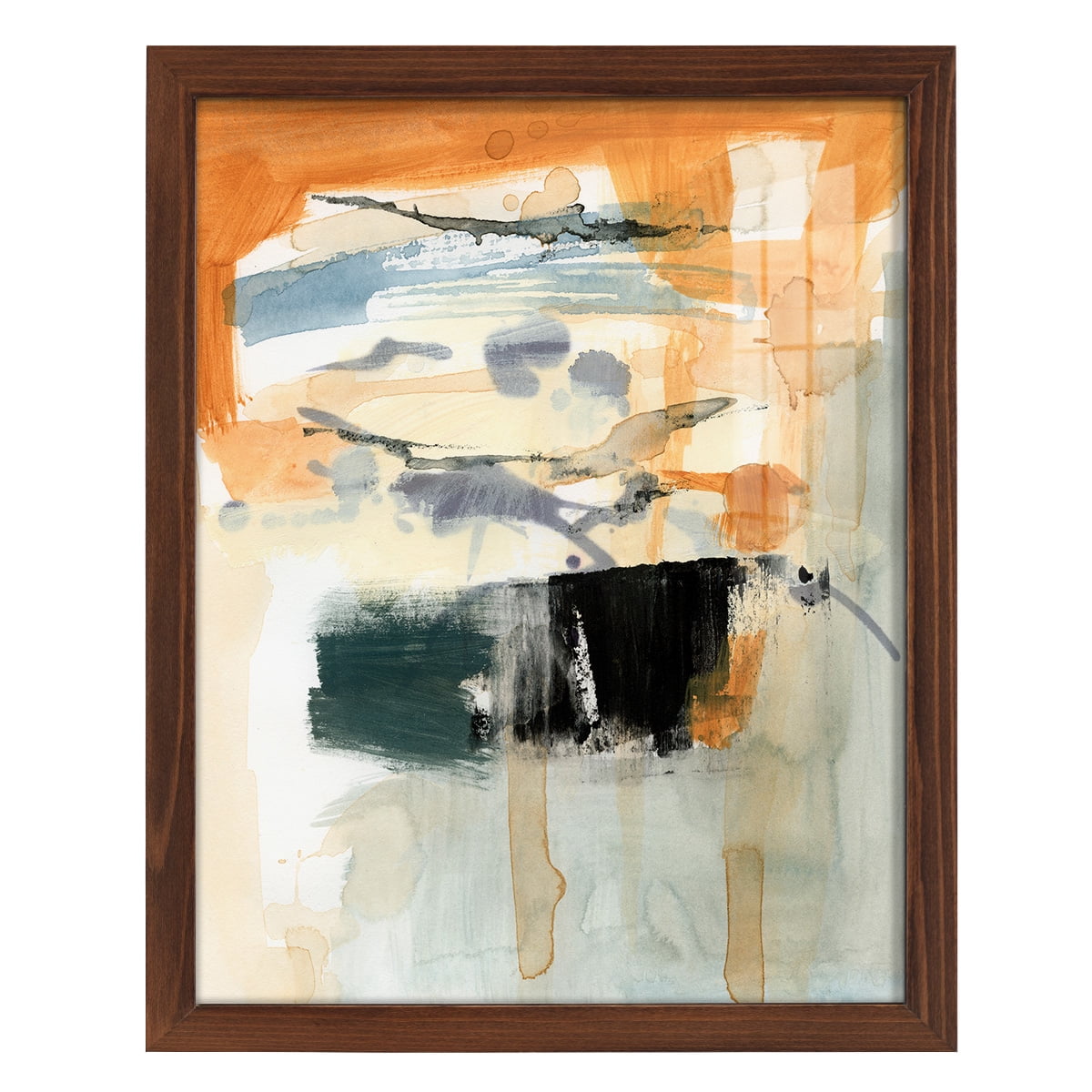 Seria I - Framed Print w/glass - Chestnut