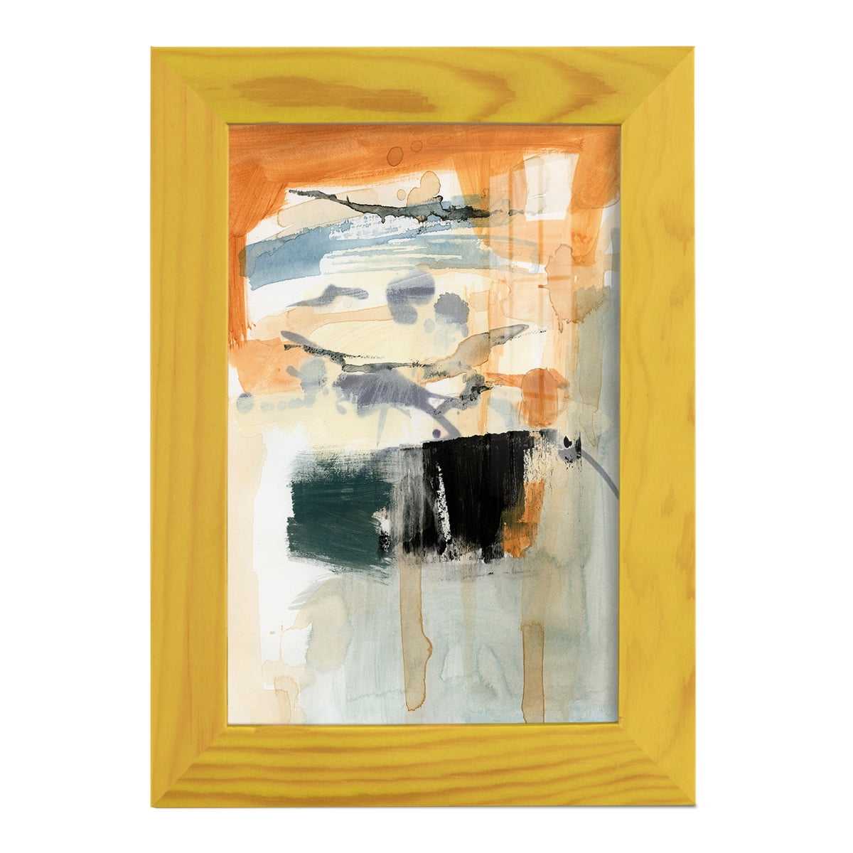 Seria I - Framed Print w/glass - Sunflower Yellow