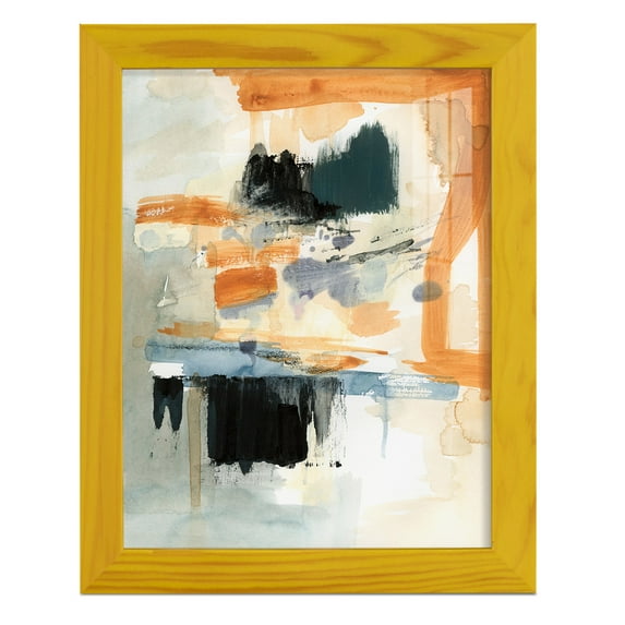 Seria II - Framed Print w/glass - Sunflower Yellow