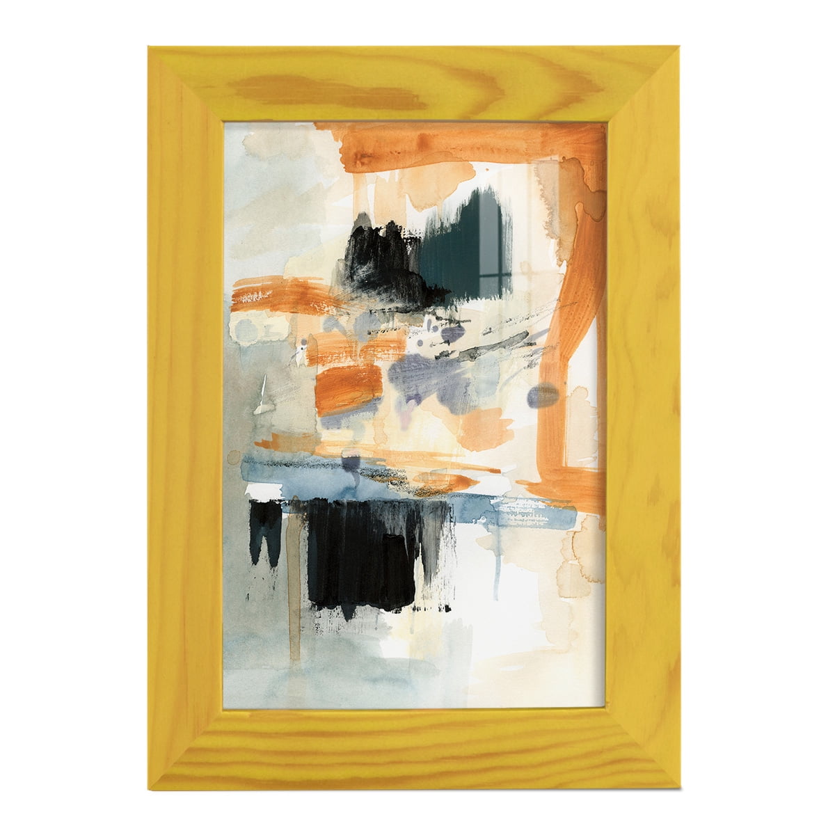 Seria II - Framed Print w/glass - Sunflower Yellow